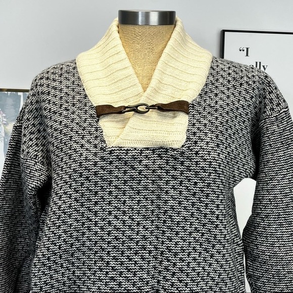 PEREGRINE 100% WOOL COWL NECK SWEATER MADE IN ENGLAND SZ L EUC - Picture 2 of 8